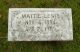 Headstone of Mattie Morris LEWIS (1894-1984).