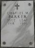 VA marker of Charles Marcus PARKER (1918-1996).
